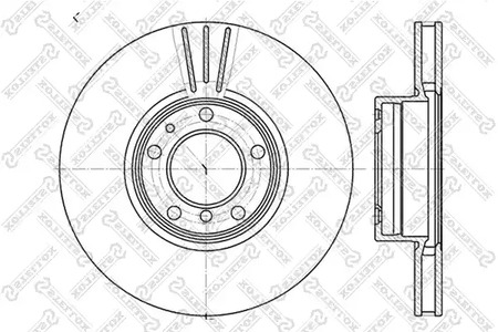 6020-1544V-SX STELLOX Тормозной диск