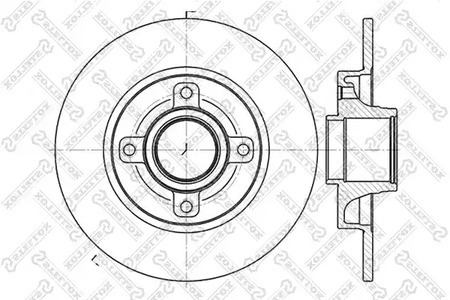 6020-1947-SX STELLOX Тормозной диск