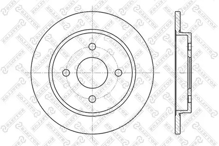 6020-2536-SX STELLOX Тормозной диск