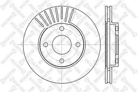 6020-2549V-SX STELLOX тормозные диски