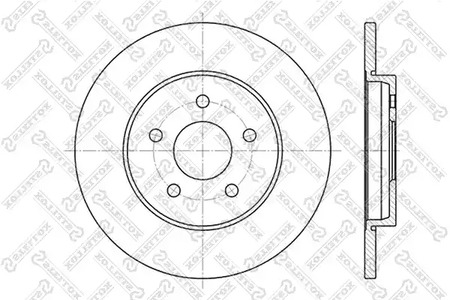 Тормозной диск STELLOX 6020-2551-SX