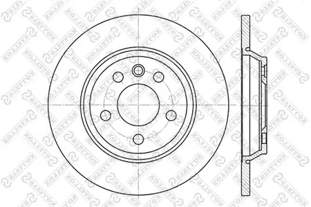 6020-2552-SX STELLOX Тормозной диск