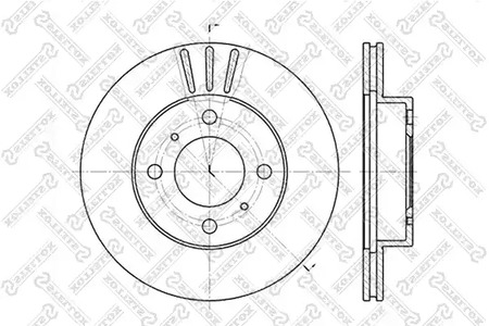 6020-3021V-SX STELLOX Тормозной диск