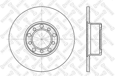 6020-3304-SX STELLOX Тормозной диск