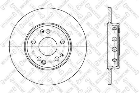 6020-3309-SX STELLOX Тормозной диск