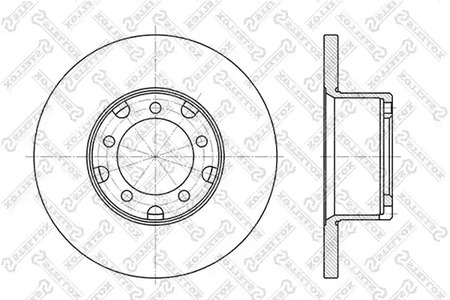 6020-3311-SX STELLOX Тормозные диски