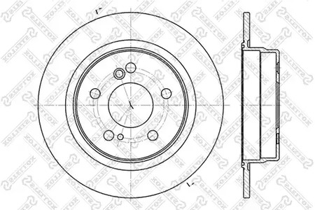 Диск тормозной задний STELLOX 6020-3326-SX