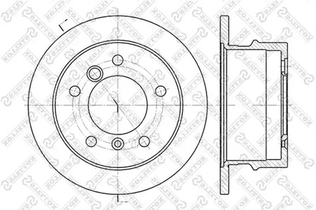 6020-3337-SX STELLOX Тормозные диски