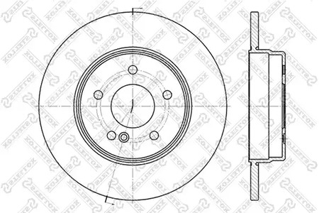 6020-3340-SX STELLOX Тормозной диск