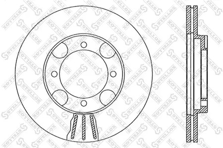 6020-3408V-SX STELLOX Тормозной диск