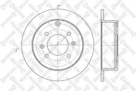 6020-3412-SX STELLOX Тормозной диск