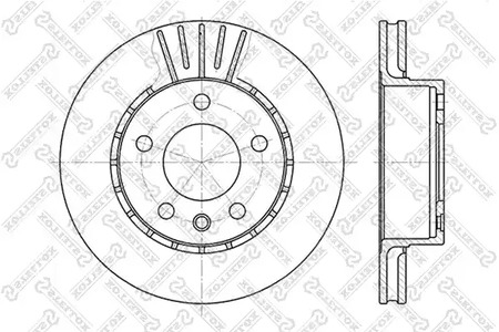 6020-3611V-SX STELLOX Тормозной диск