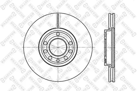 6020-3645V-SX STELLOX Тормозной диск