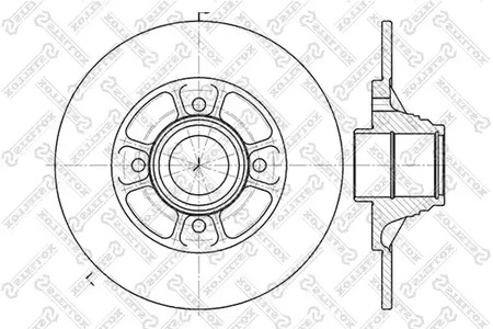 6020-3918-SX STELLOX Тормозной диск