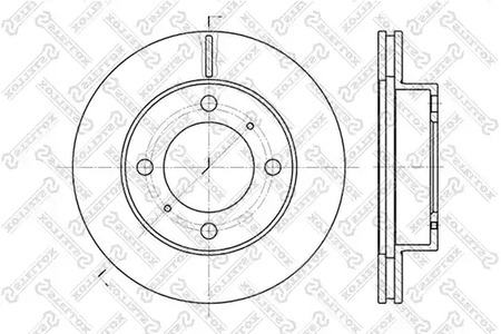 6020-4543V-SX STELLOX Тормозной диск