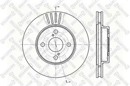 6020-4582V-SX STELLOX Тормозной диск