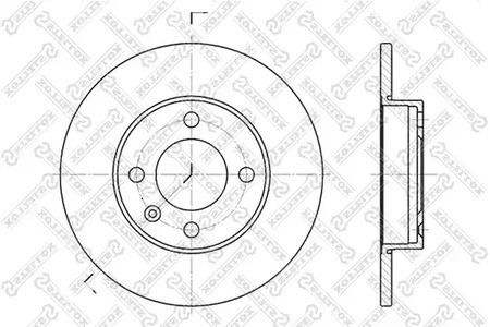 Тормозной диск STELLOX 6020-4704-SX