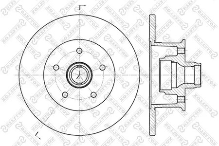 6020-4720-SX STELLOX Тормозной диск