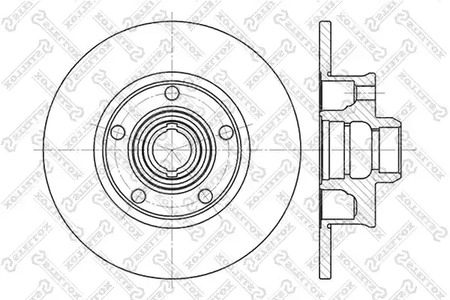 Тормозной диск STELLOX 6020-4736-SX