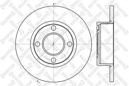 6020-4737-SX STELLOX Тормозной диск