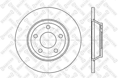 6020-4745-SX STELLOX Тормозной диск