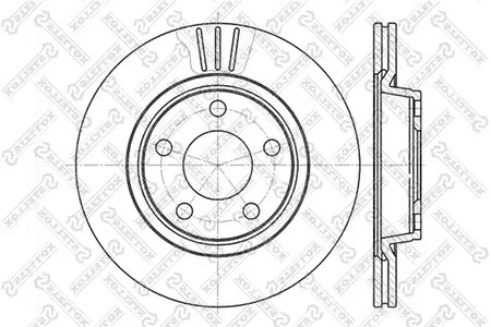 6020-4762V-SX STELLOX Тормозной диск