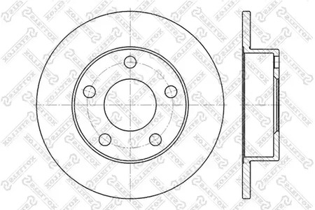 6020-4763-SX STELLOX Тормозной диск