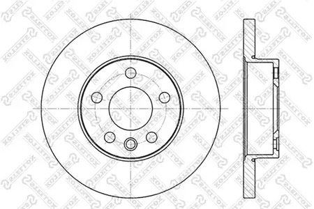 6020-4766-SX STELLOX Тормозной диск