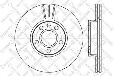 6020-4783V-SX STELLOX Тормозной диск