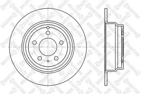 Тормозной диск STELLOX 6020-4833-SX