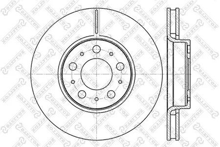 6020-4841V-SX STELLOX Тормозной диск