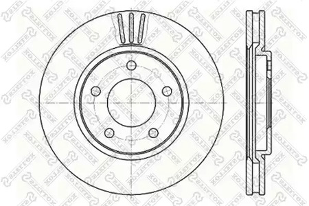 6020-9313V-SX STELLOX Тормозной диск