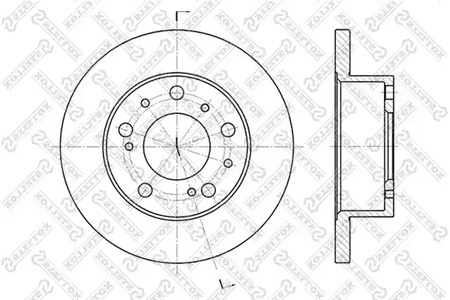 Тормозные диски STELLOX 6020-9908-SX