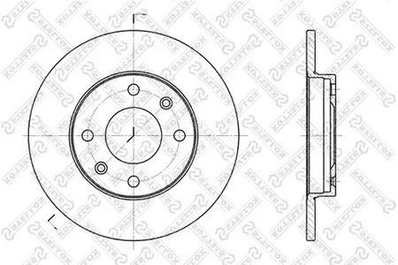 6020-9910-SX STELLOX Тормозной диск