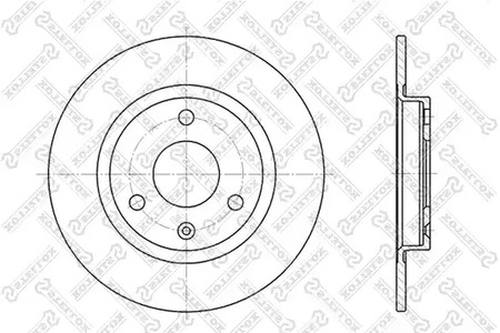 Диск тормозной передний STELLOX 6020-9917-SX