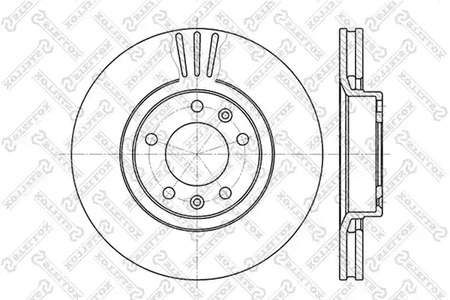 Тормозной диск STELLOX 6020-9920V-SX