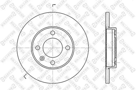 6020-9933-SX STELLOX Тормозной диск