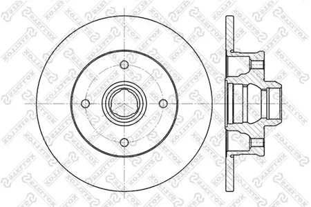 6020-9935-SX STELLOX Тормозной диск