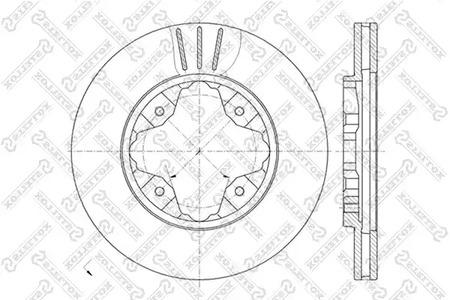 6020-9941V-SX STELLOX Тормозной диск