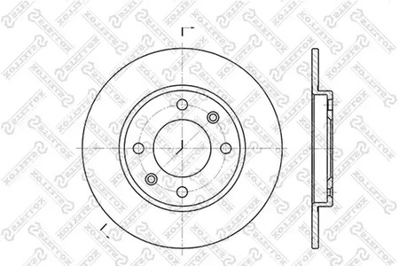 6020-9947-SX STELLOX Тормозной диск