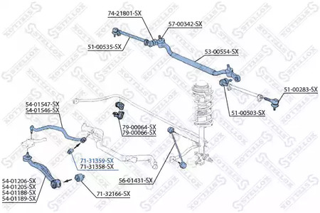 71-31359-SX STELLOX Сайлентблок