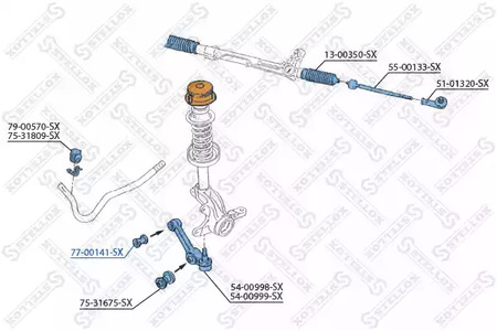 77-00141-SX STELLOX Сайлентблок