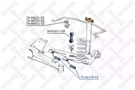 Сайлентблок STELLOX 77-00178-SX