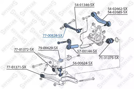 77-00828-SX STELLOX Сайлентблок