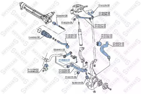 77-00853-SX STELLOX Сайлентблок