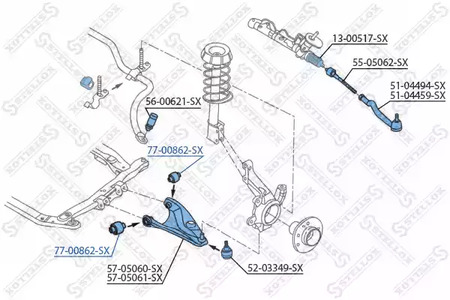 77-00862-SX STELLOX Запчасть