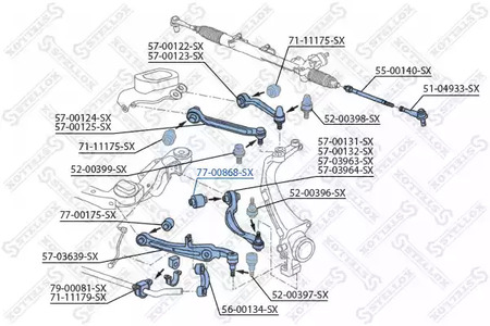 77-00868-SX STELLOX Сайлентблок