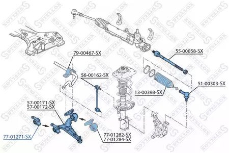 Сайлентблок STELLOX 77-01271-SX