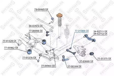 Сайлентблок STELLOX 77-01309-SX