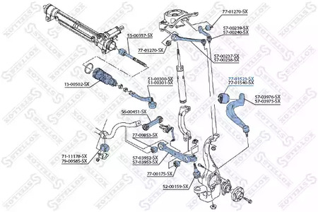 77-01523-SX STELLOX Сайлентблок